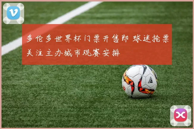 多伦多世界杯门票开售即 球迷抢票关注主办城市观赛安排